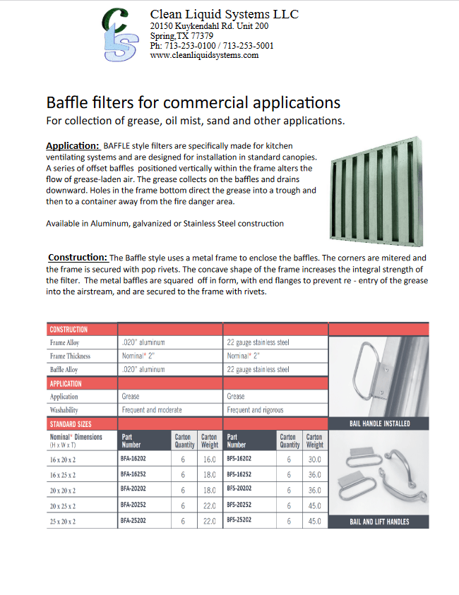 Kitchen Vent Hood Filters Kitchens) Grease Baffle Filters